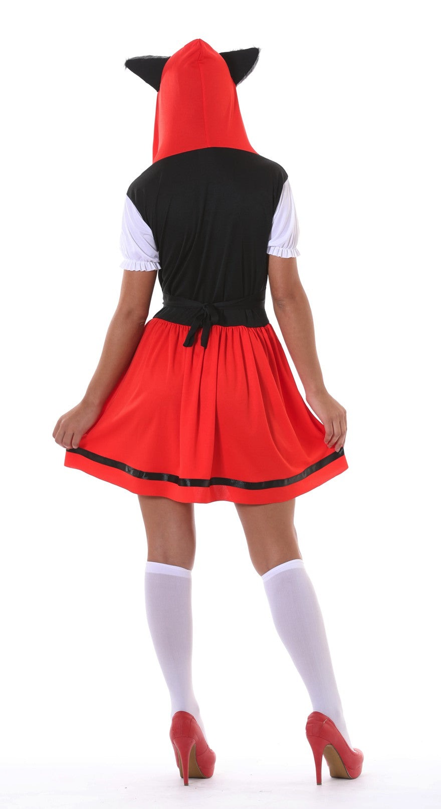 Red Riding Wolf Costume Adult rear