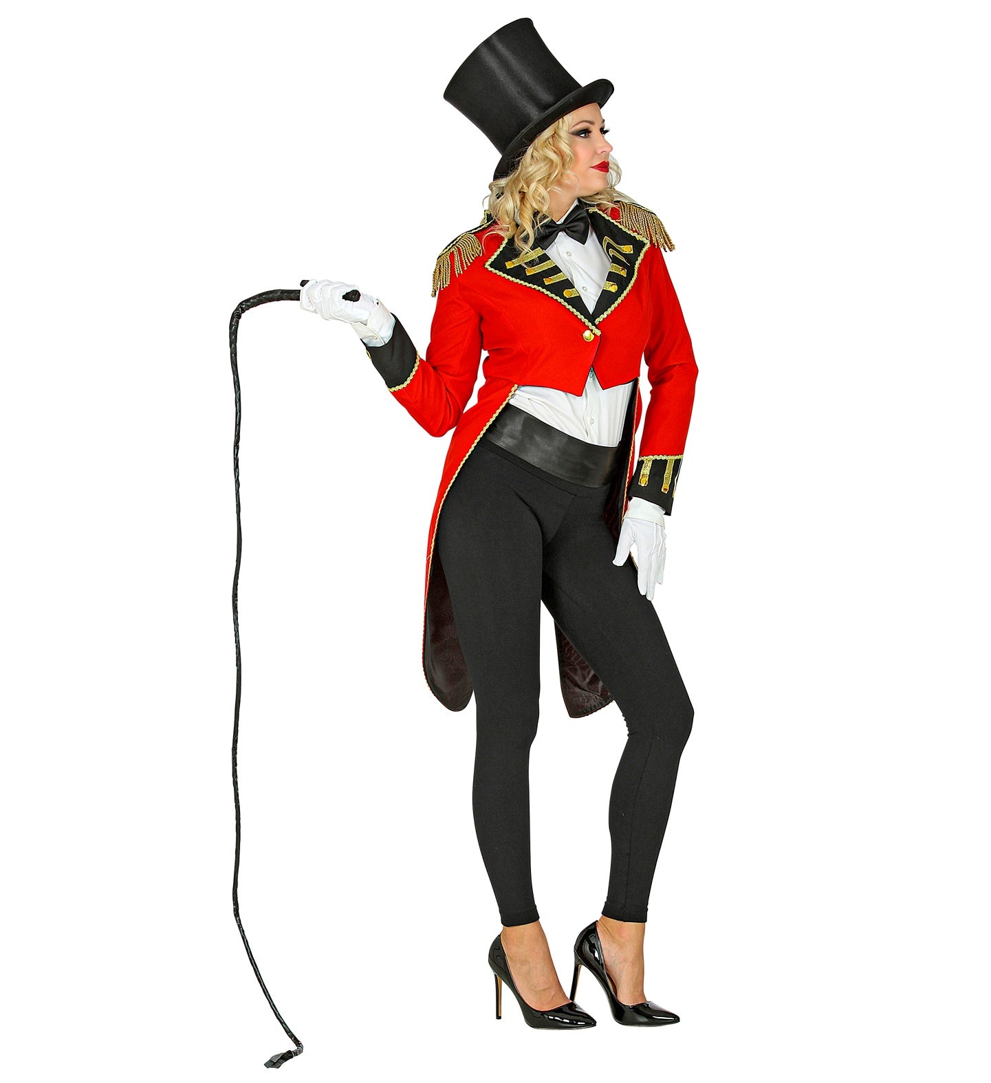 ladies Ringmaster Tailcoat Jacket Red adult