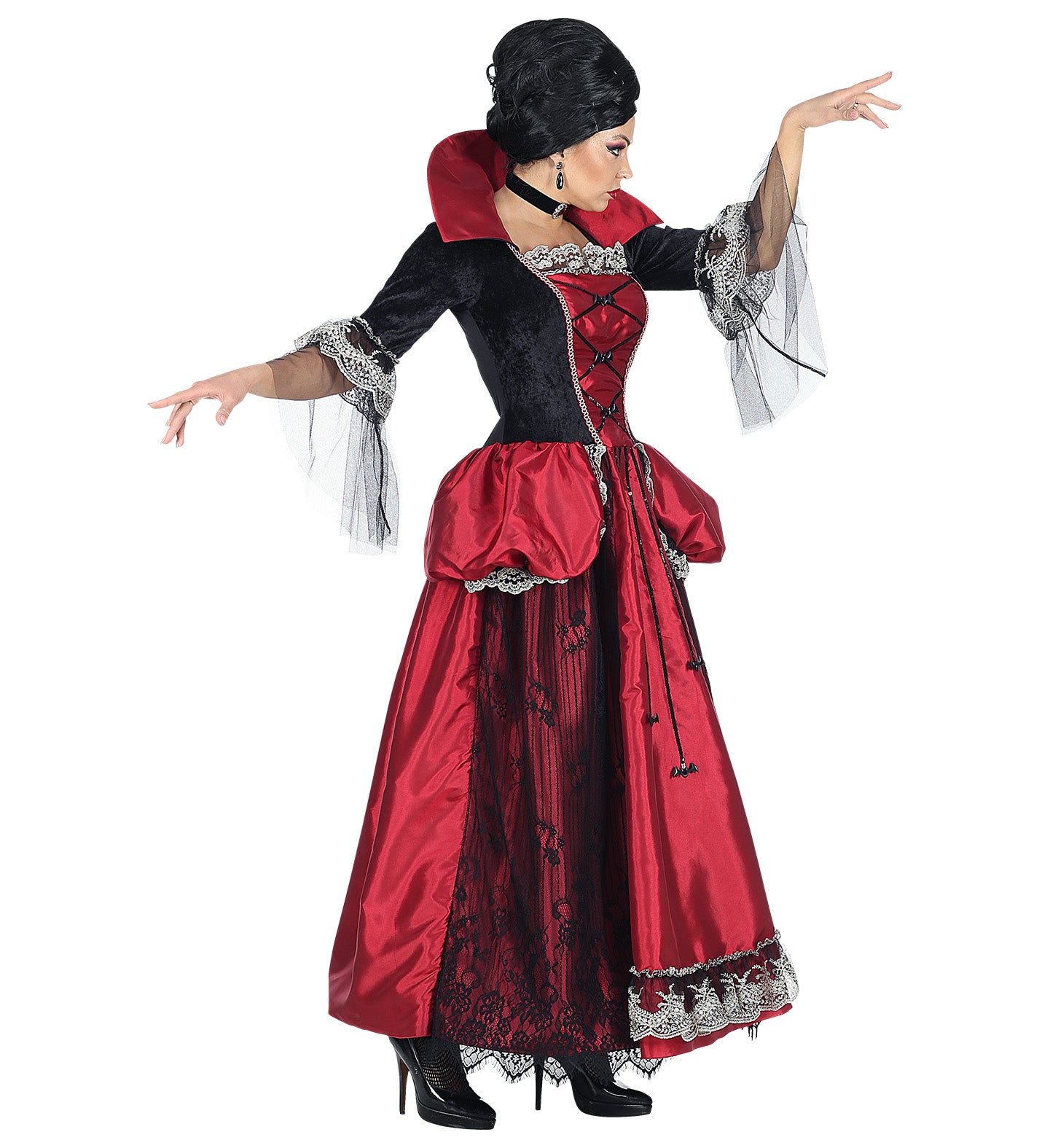 Royal Princess Vampire Costume Ladies side