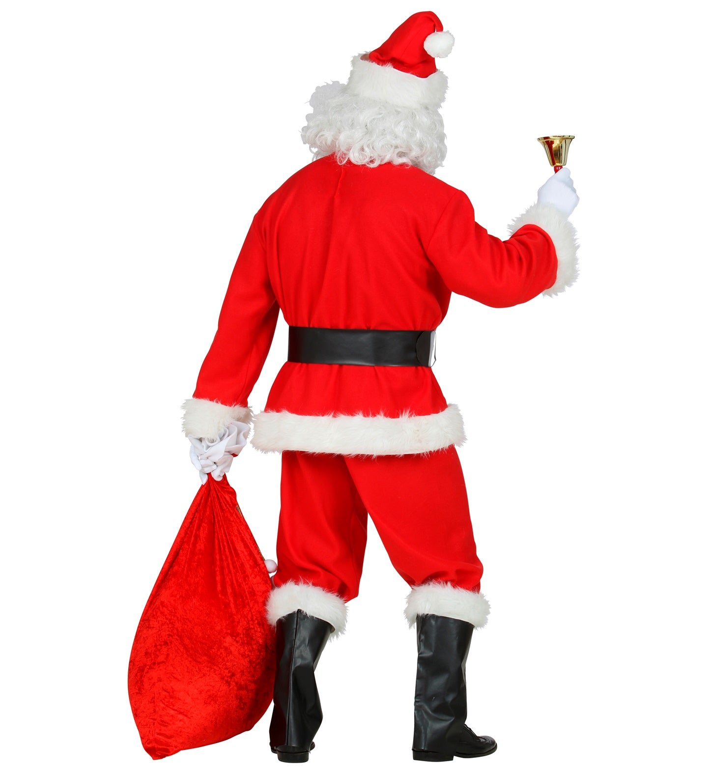 Santa Claus Suit 5 Piece Costume rear