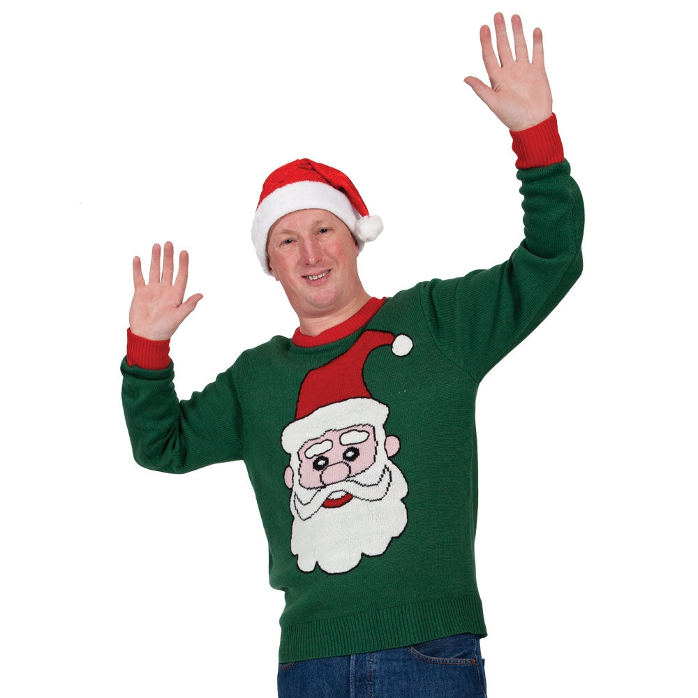 Mens santa christmas outlet jumper