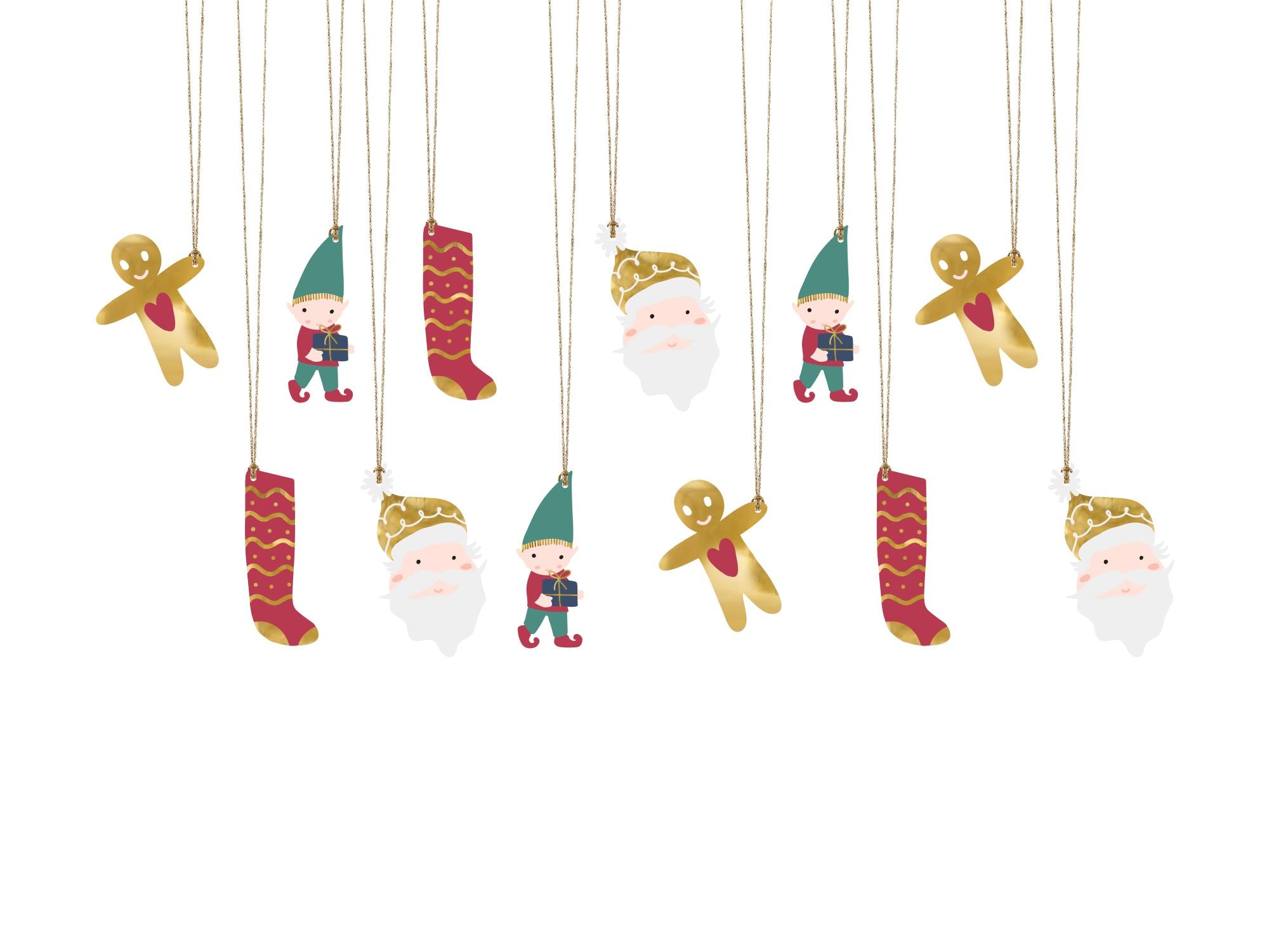 Santa and Elves Gift Tags