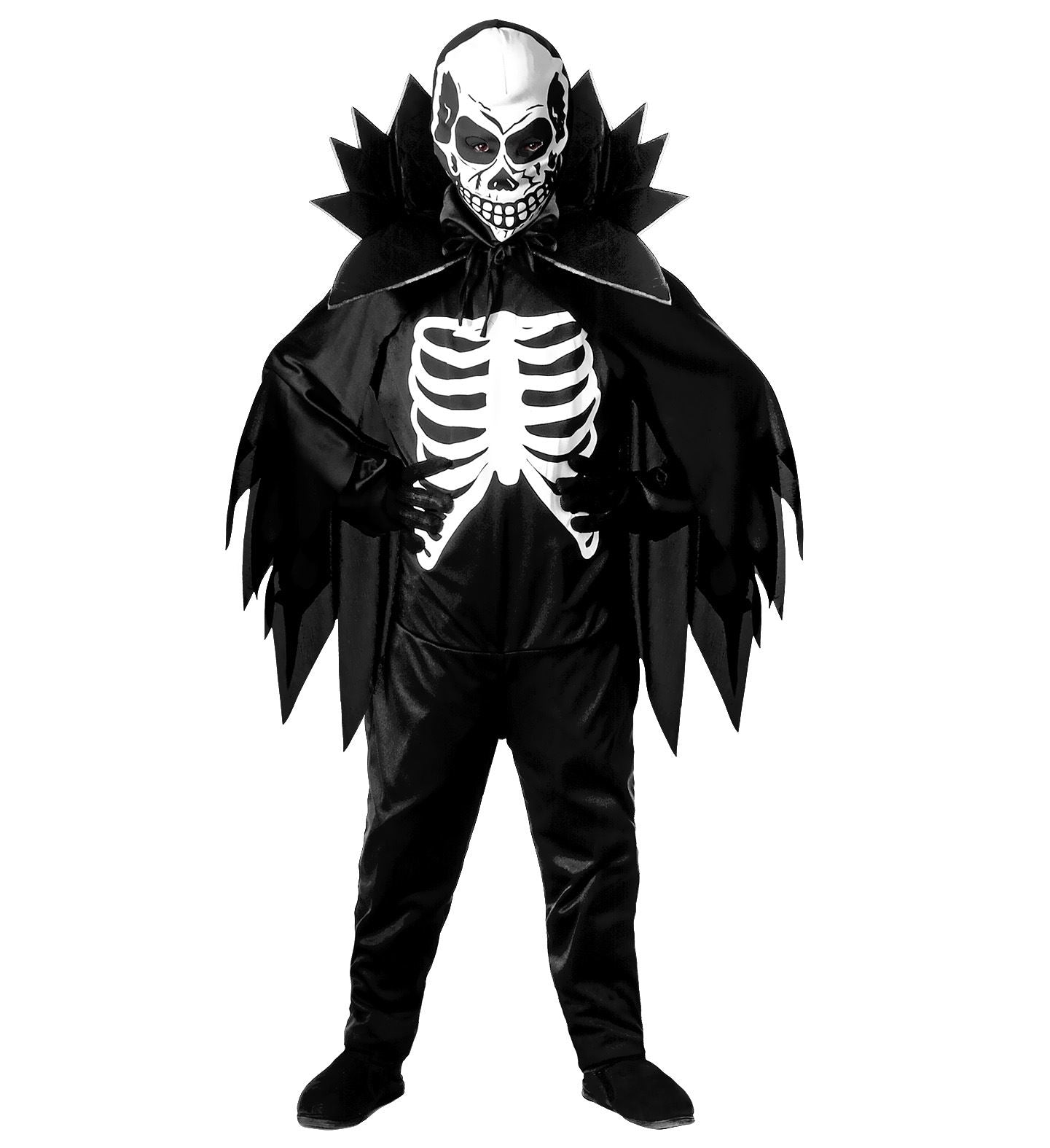 Scary Skeleton Vampire Costume Boy - Main Image