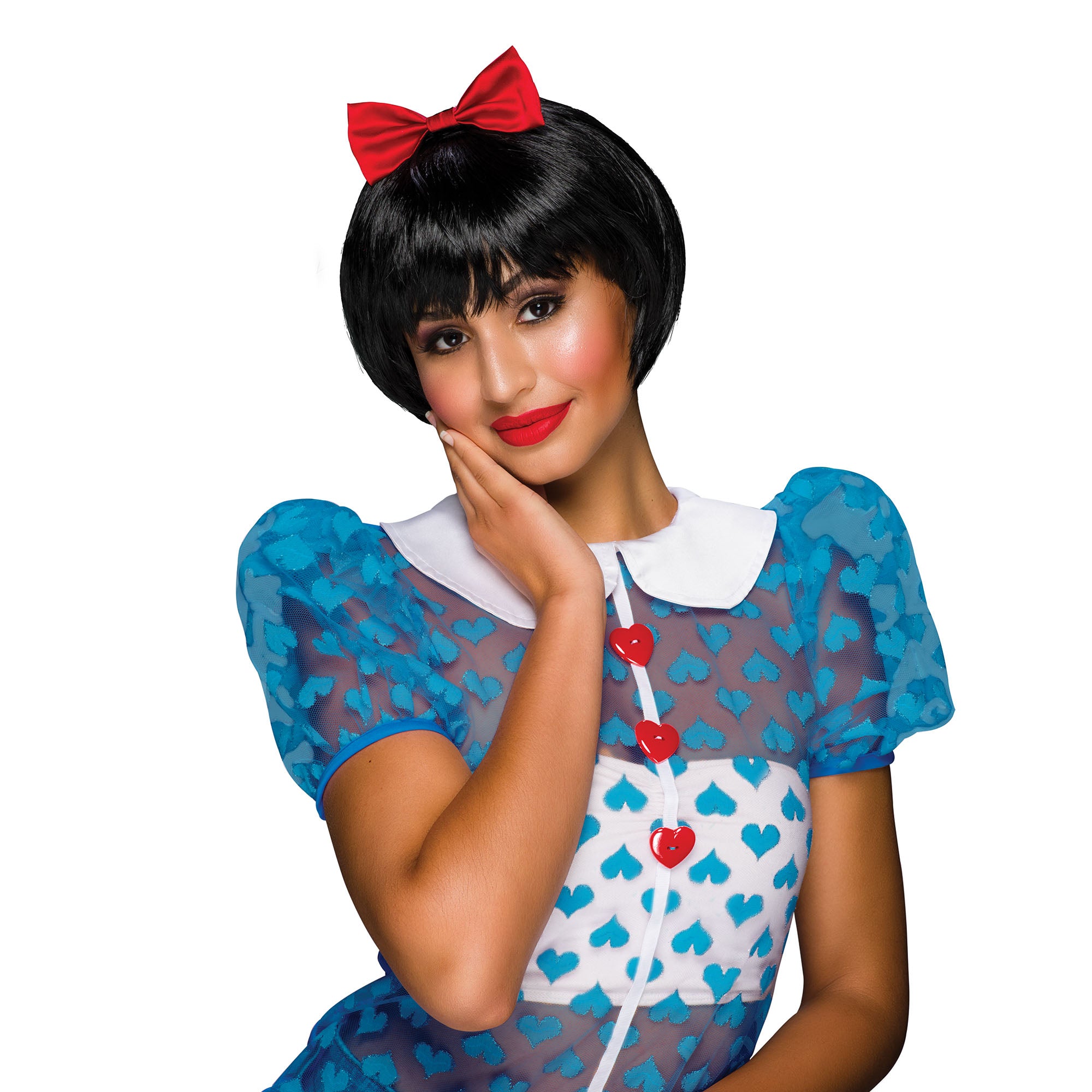 Seduction Snow White Black Bob Wig.