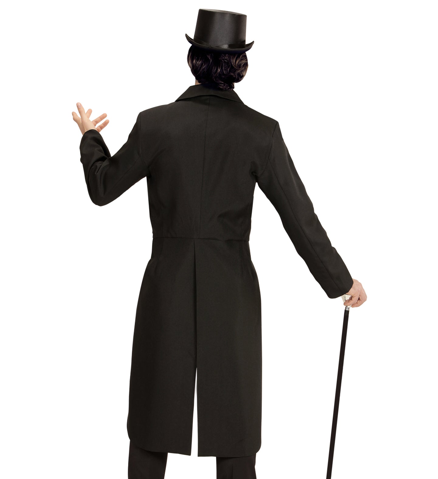 Showtime Black Tailcoat Jacket Men's rear