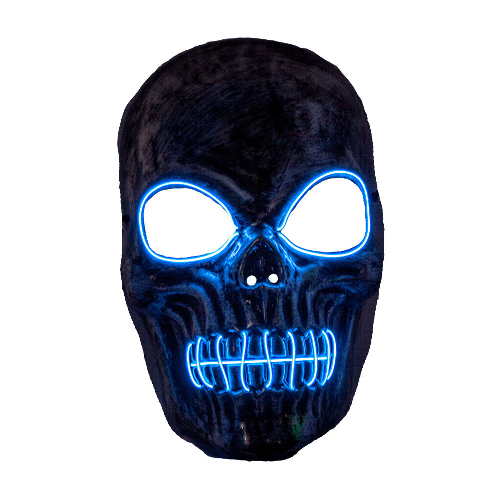 Skeleton Light Up Mask Green