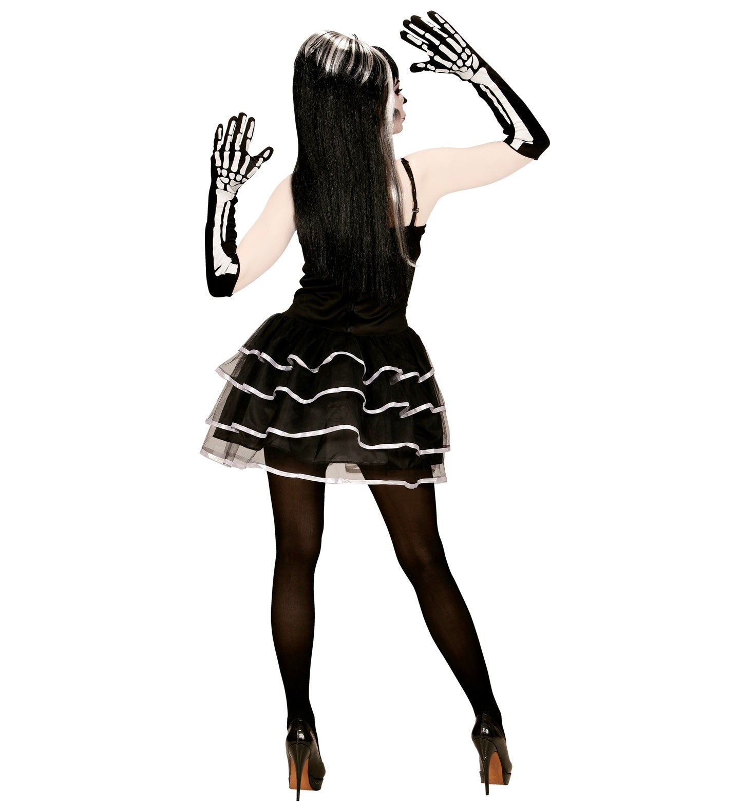 Skeleton Tutu Costume Ladies back