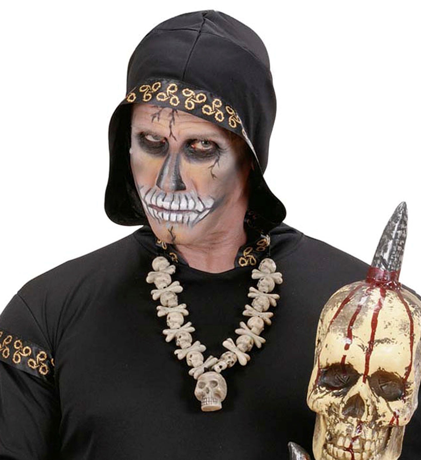 Skulls & Cross Bones Necklace costume accessory