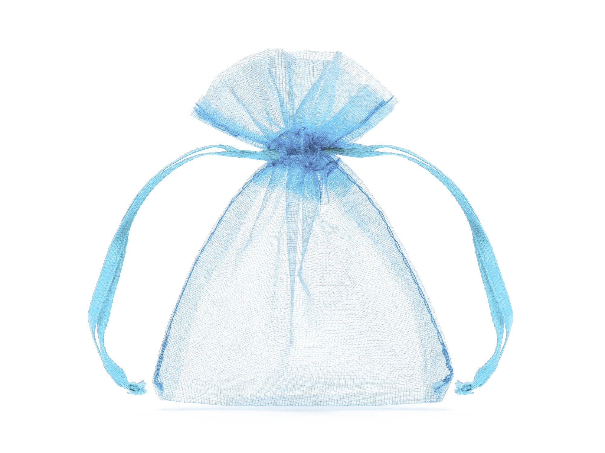 Sky Blue Organza Bags 7.5 X10cm