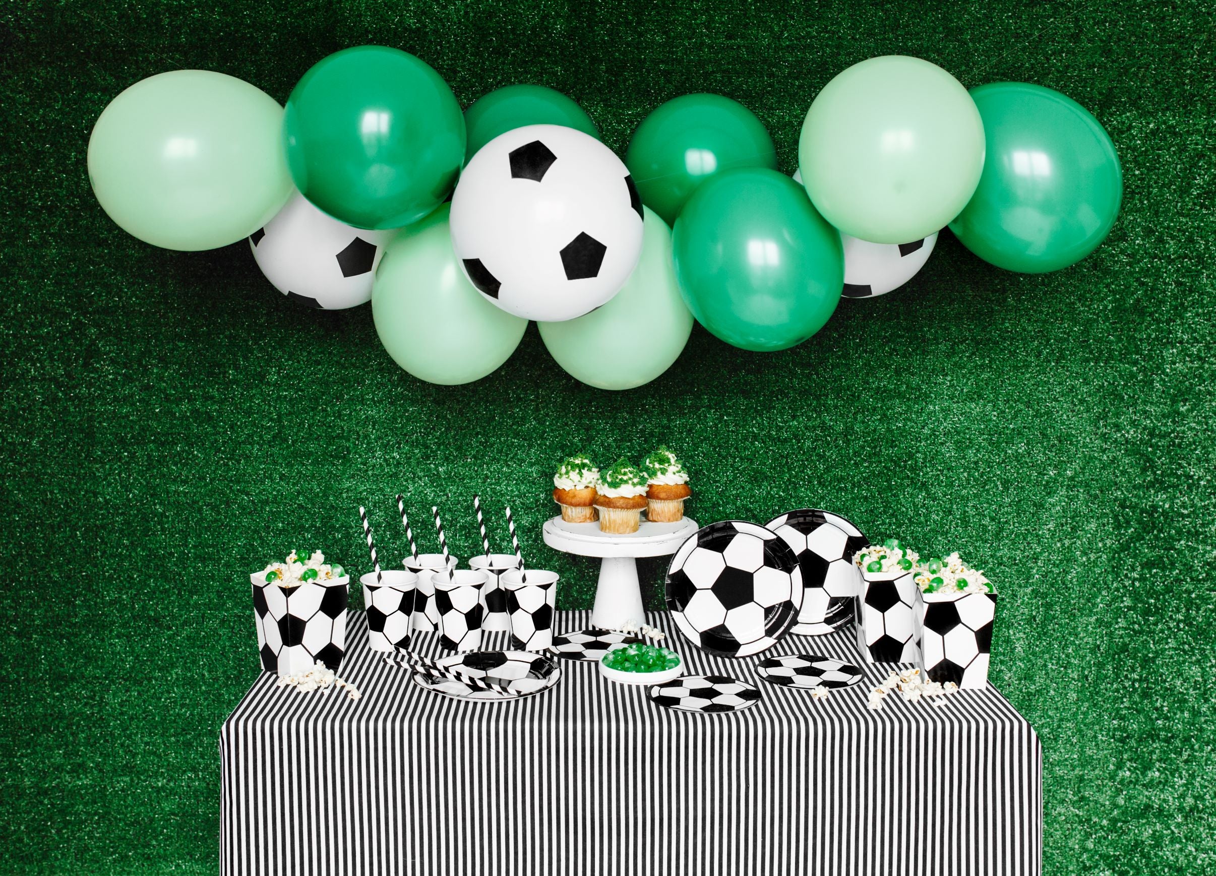 Soccer Football Paper Plates for party