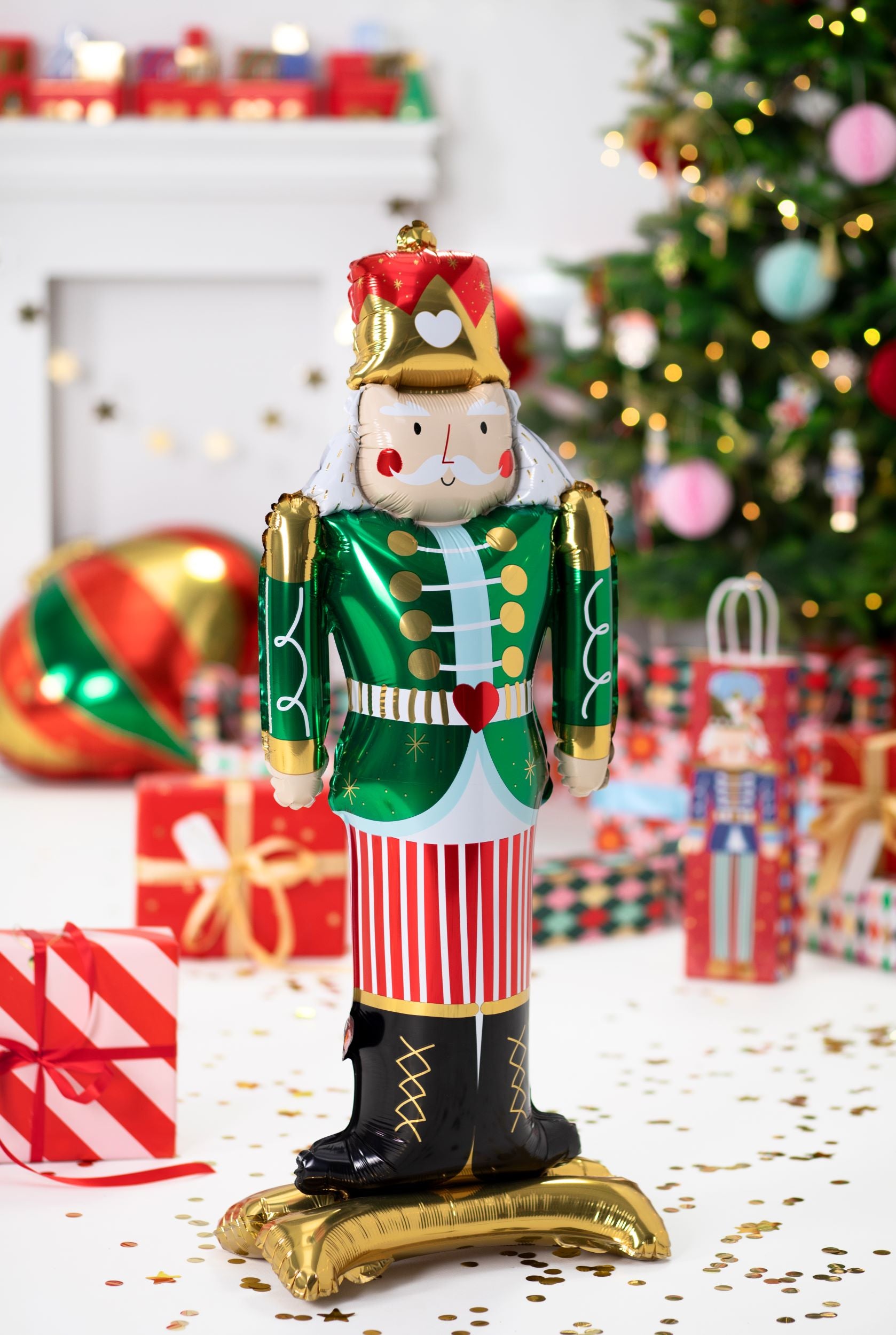 Standing Nutcracker Foil Balloon