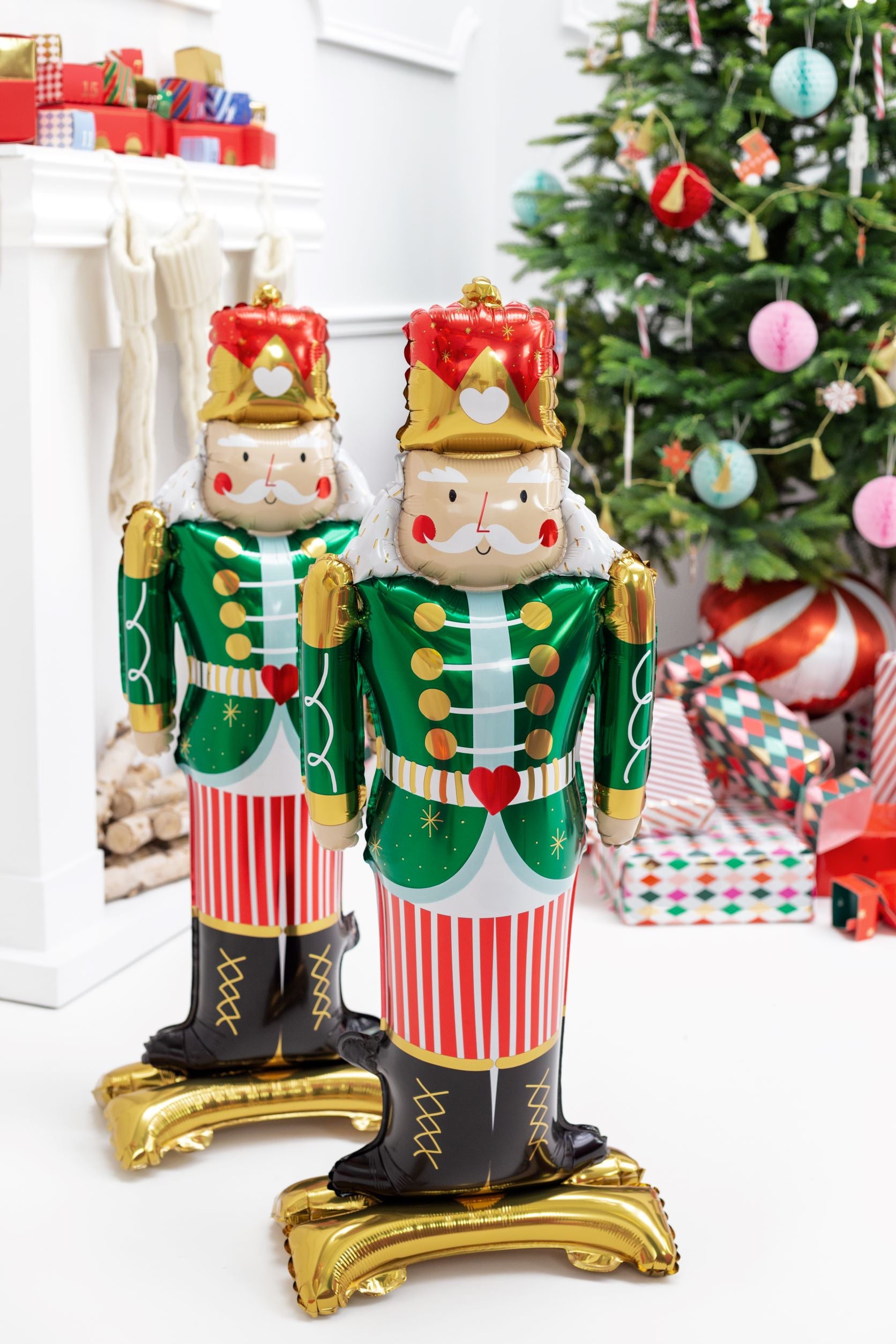 Standing Nutcracker Foil Balloon Christmas decoration