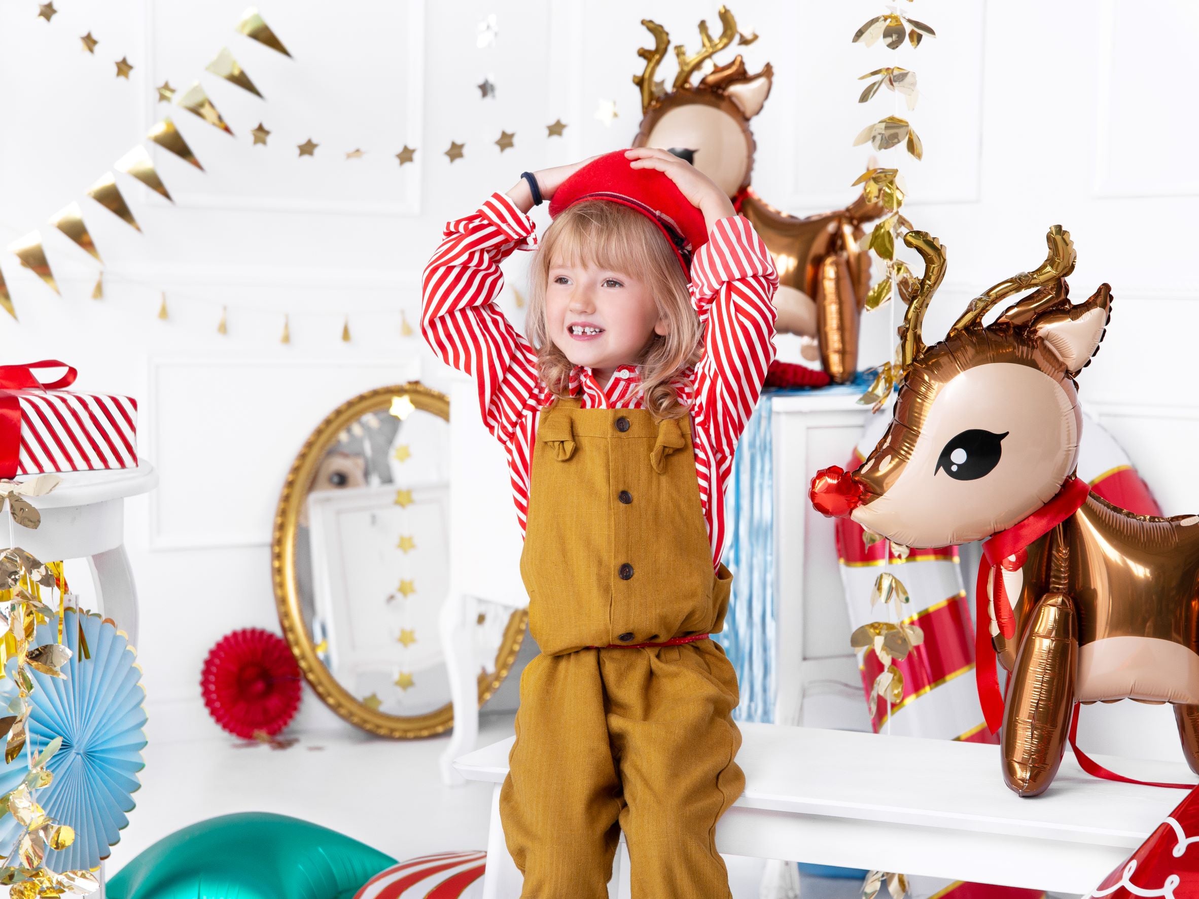 Standing Reindeer Foil Balloon christmas decoration