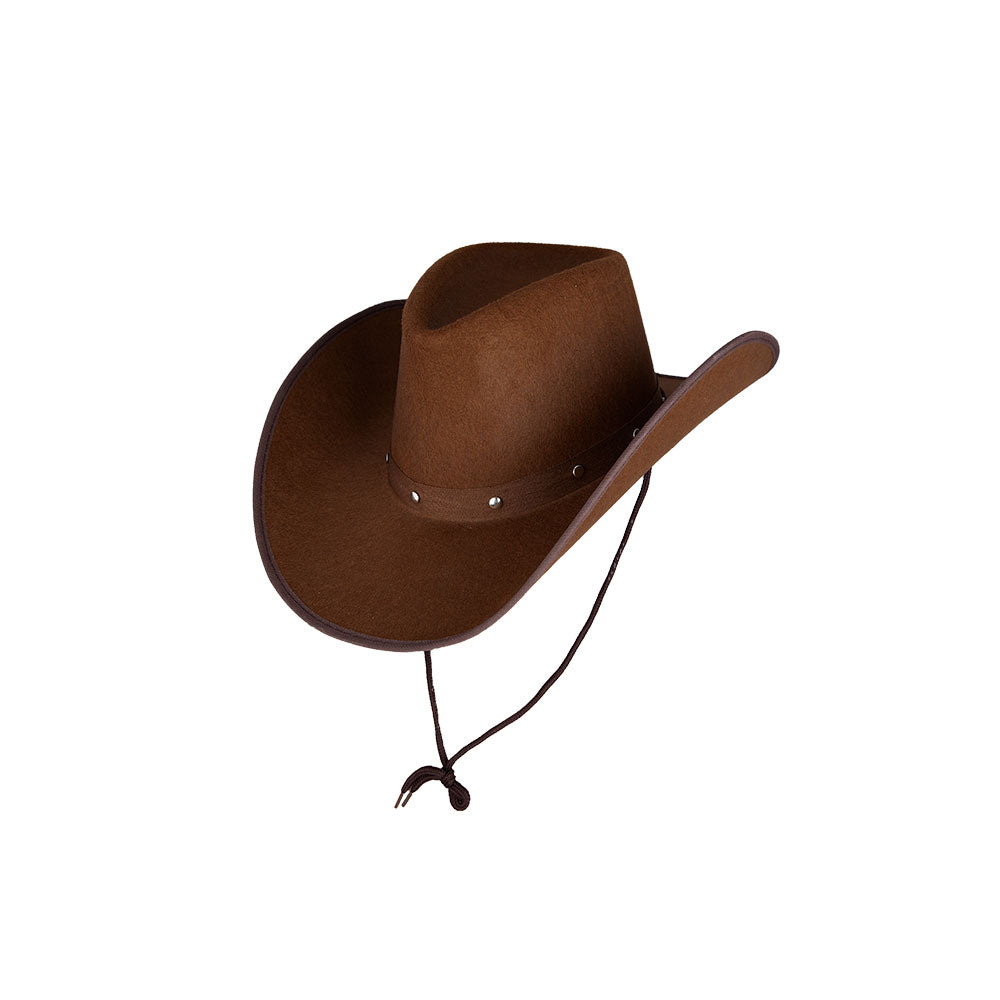 Texan Cowboy Hat Dark Brown