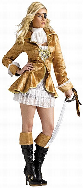 Pirate Captain Lady Costume Red