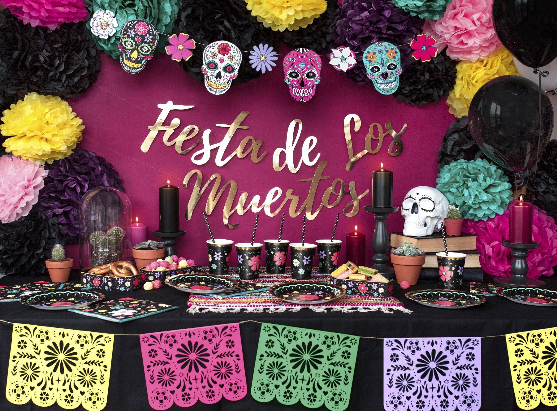 Treat cases Dia de Los Muertos Party Tableware