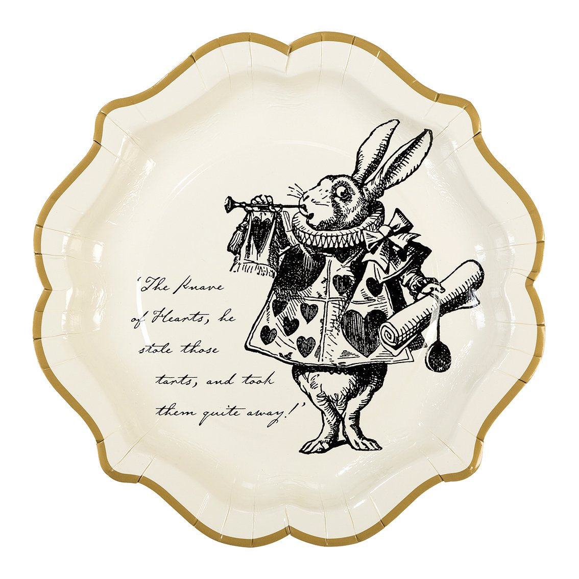 Truly Alice Paper Plates rabbit