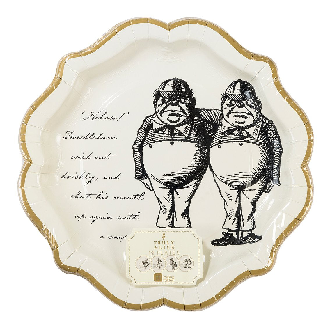 Truly Alice Paper Plates twins