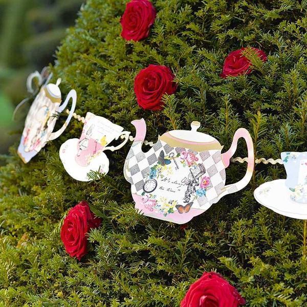 Truly Alice Teapot Bunting decor