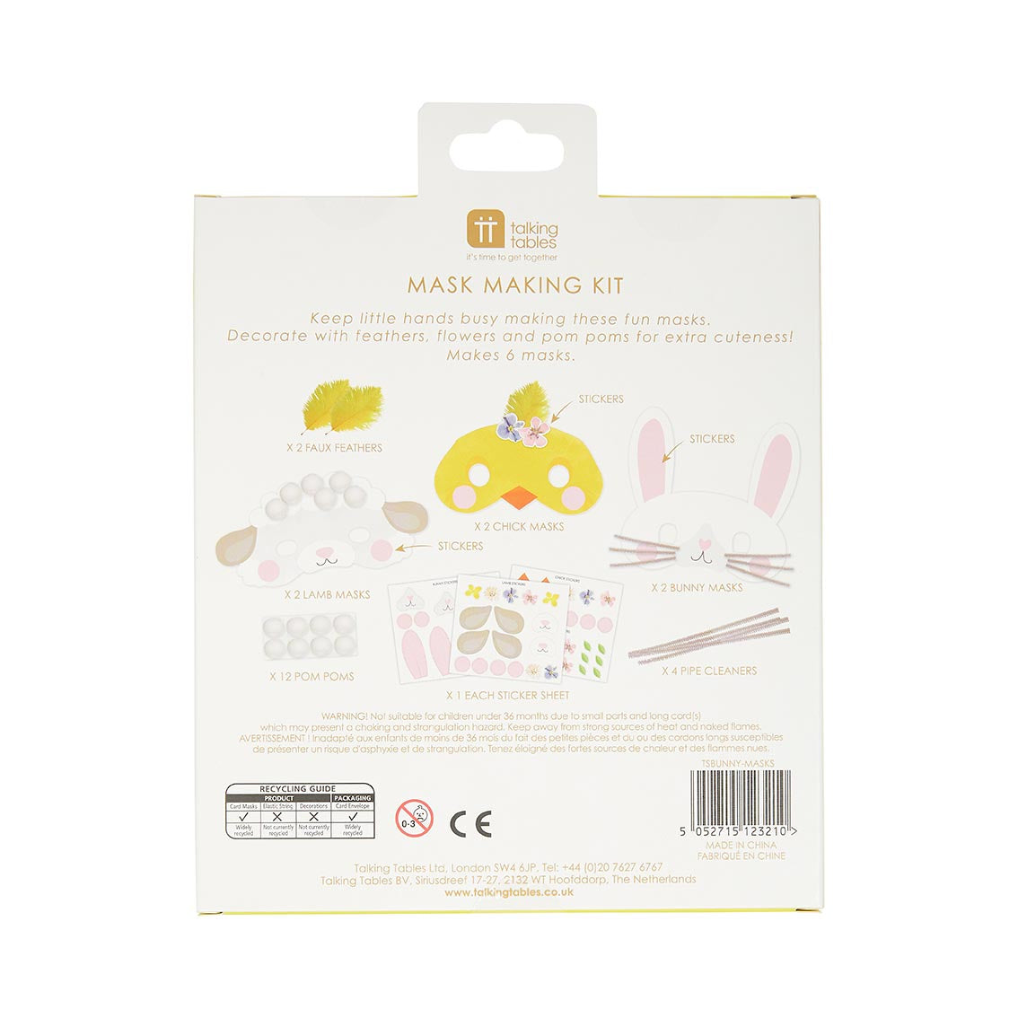 Truly Bunny Easter Mask Making Kit back