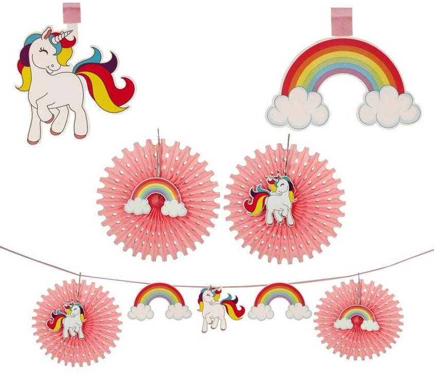 Unicorn Garland 14 Piece Party Decoration