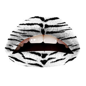 White Tiger Violent Lip Temporary Lip Tattoos