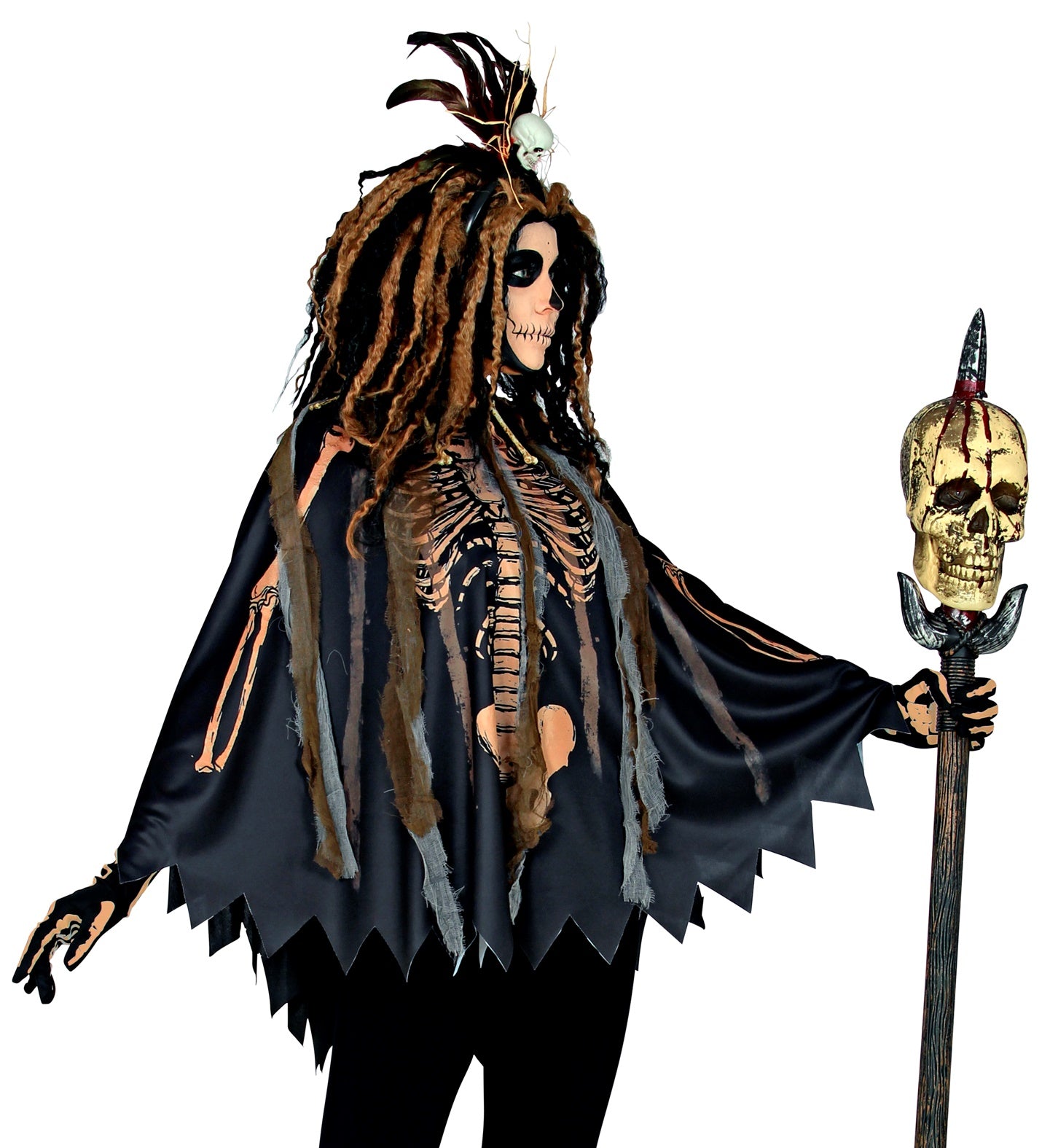 Voodoo Queen Poncho Costume adult