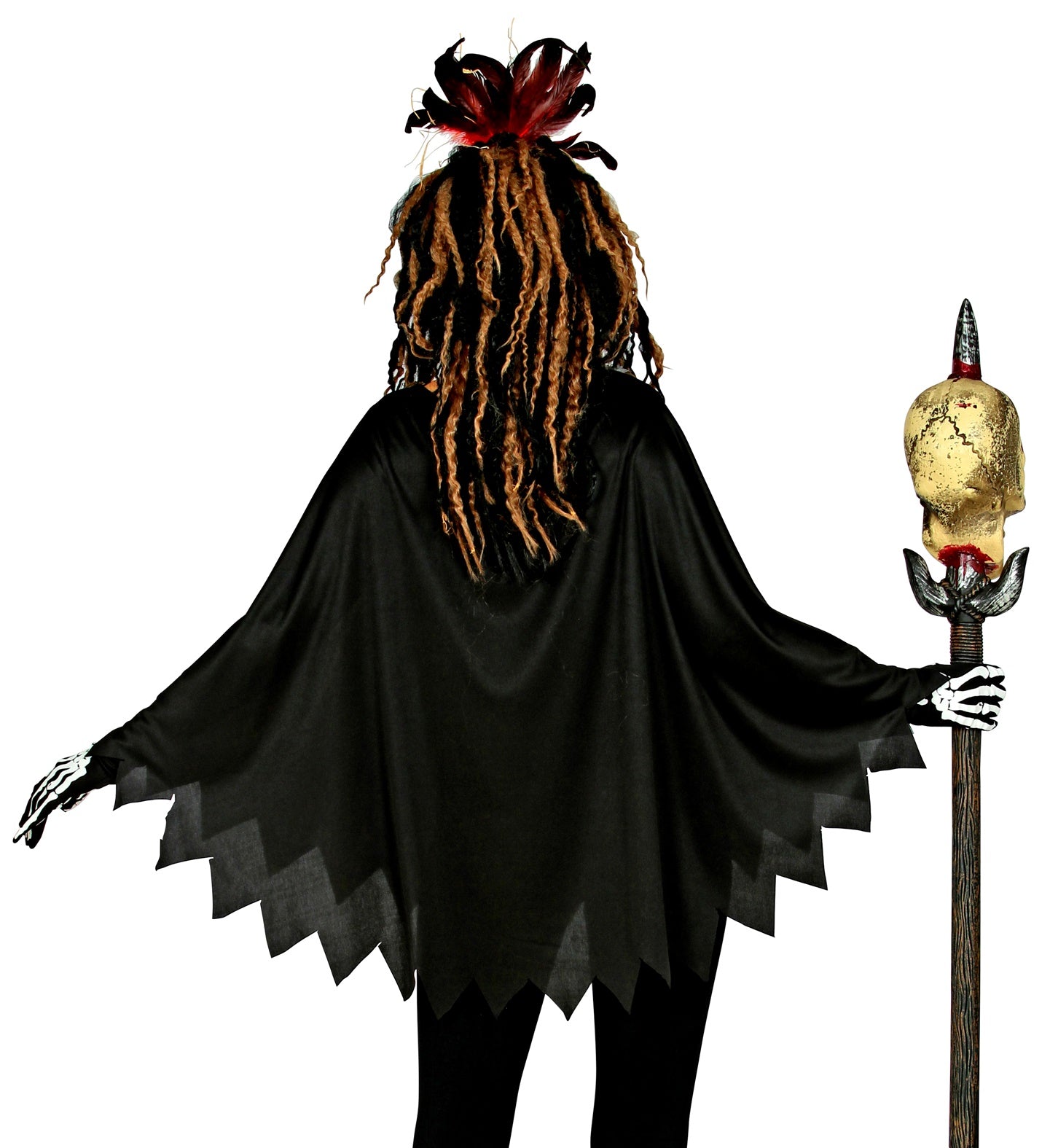 Voodoo Queen Poncho Costume back