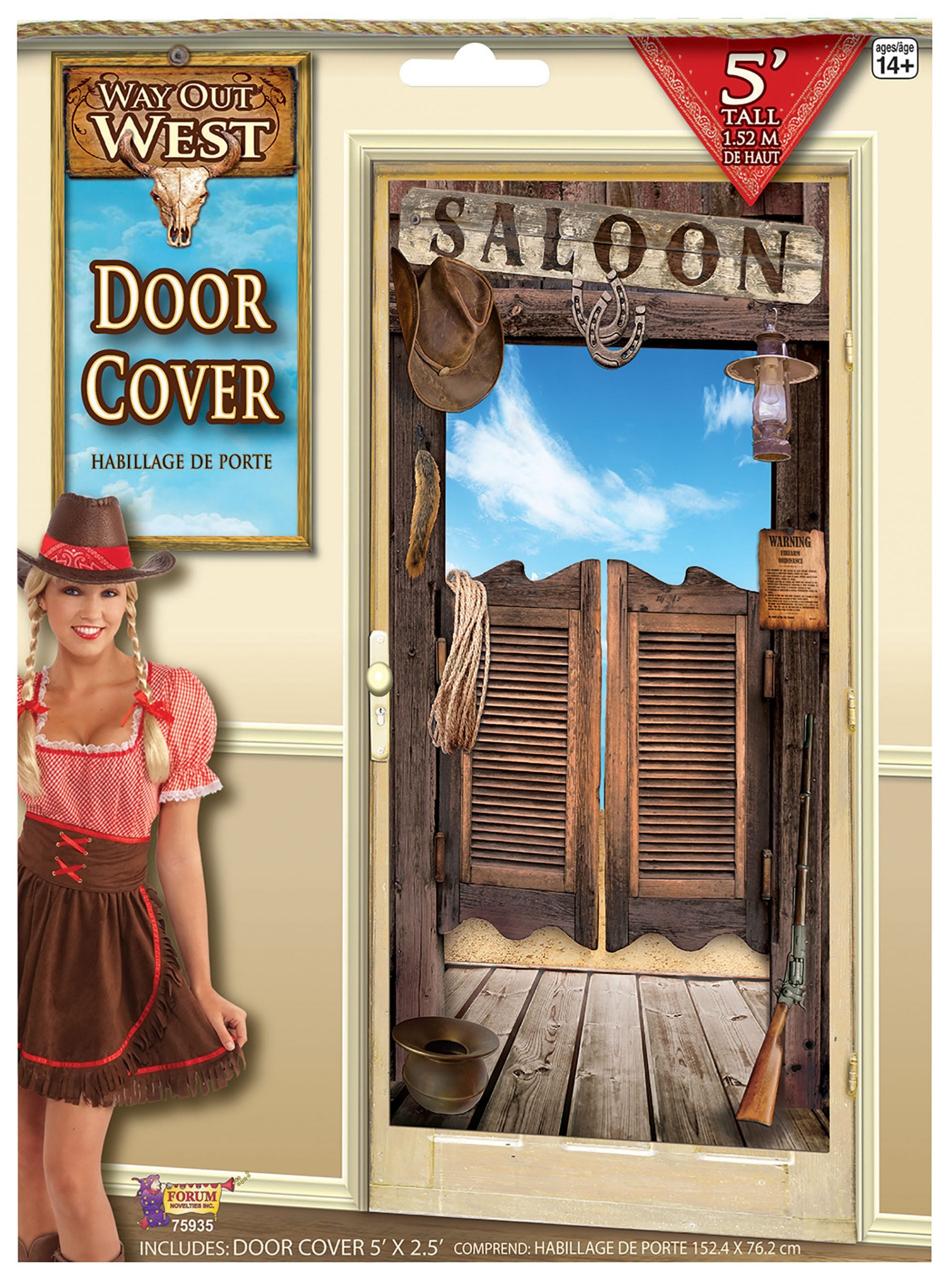 Way Out West Saloon Door Cover