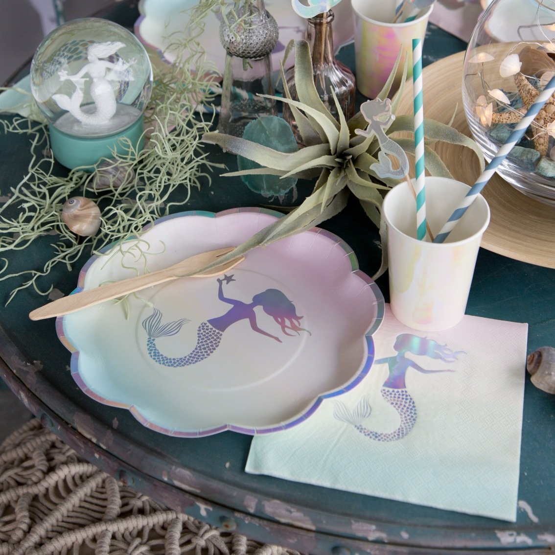 We Heart Mermaids Napkins for party