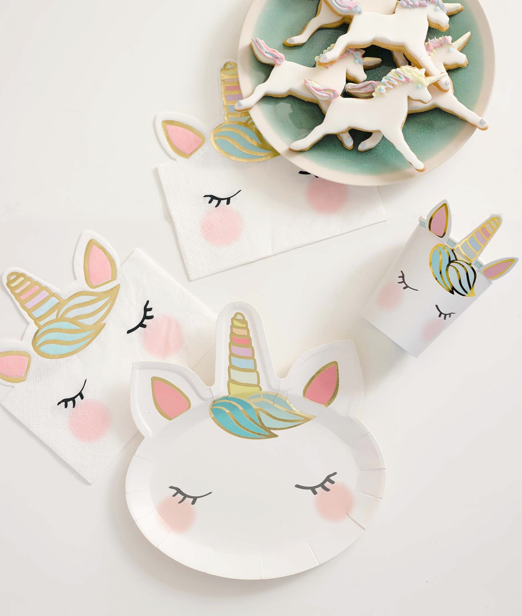 We Heart Unicorn Plates