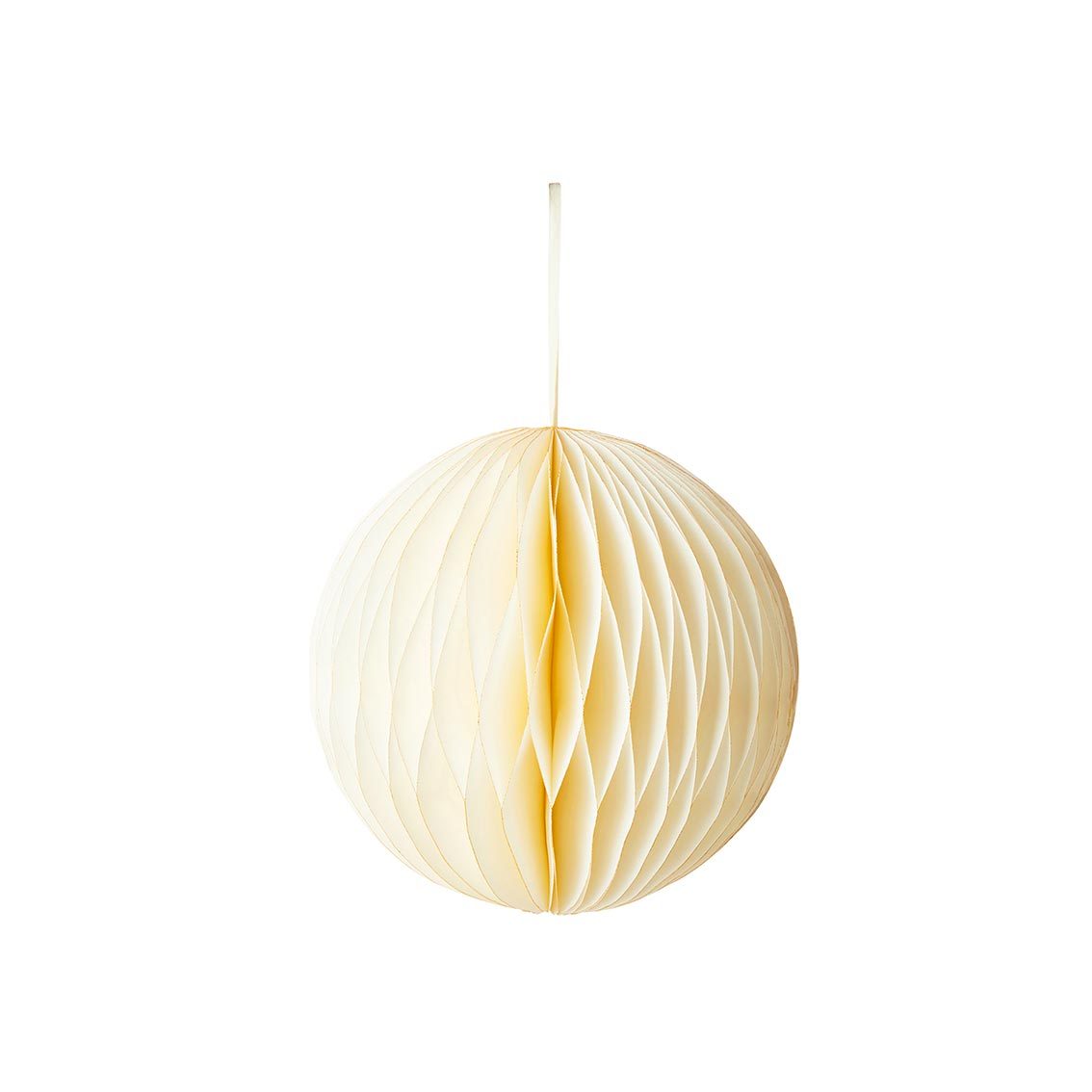 White Glitter Honeycomb Ball Decoration 30cm