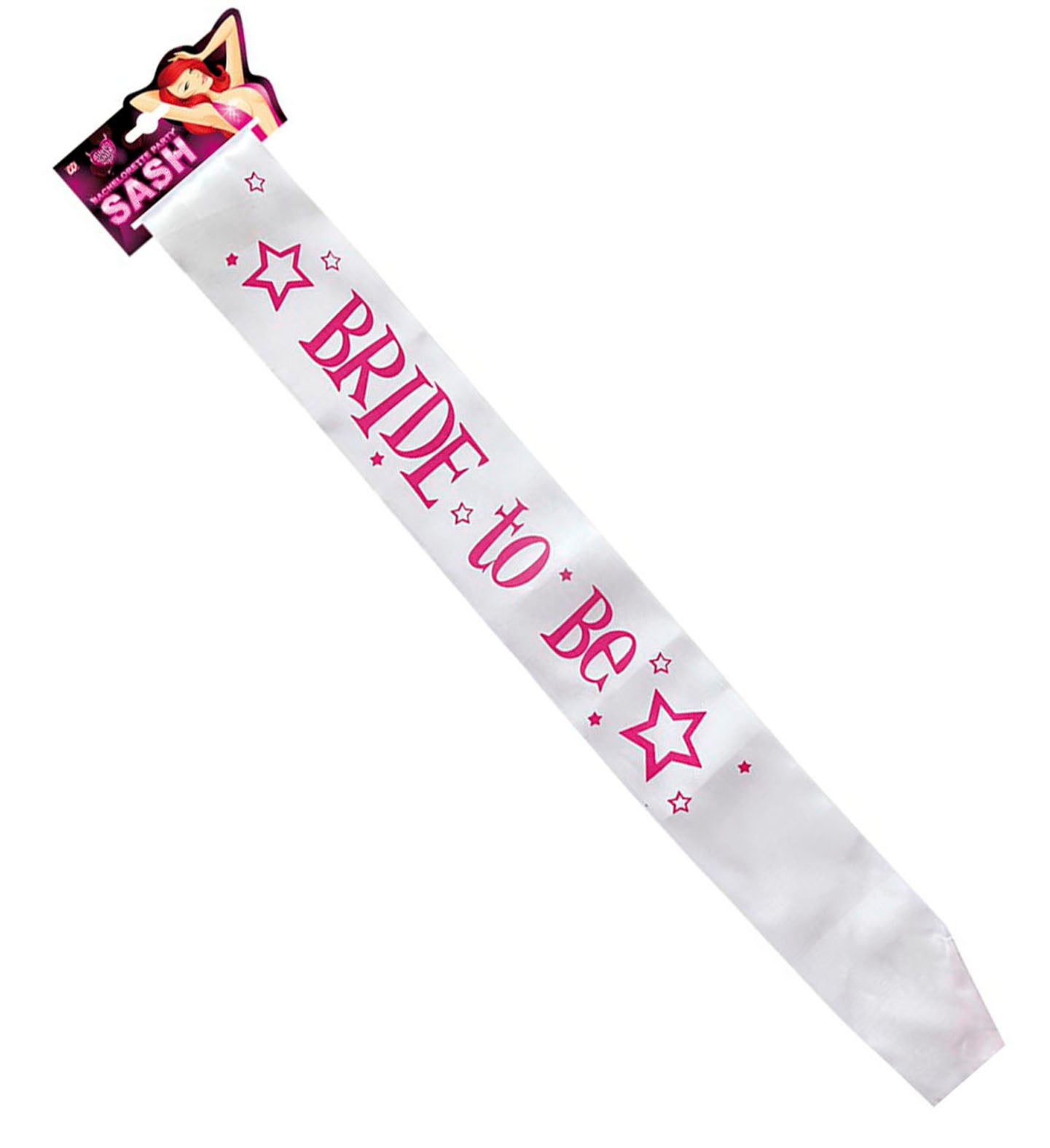 White Satin Bride To Be Sash