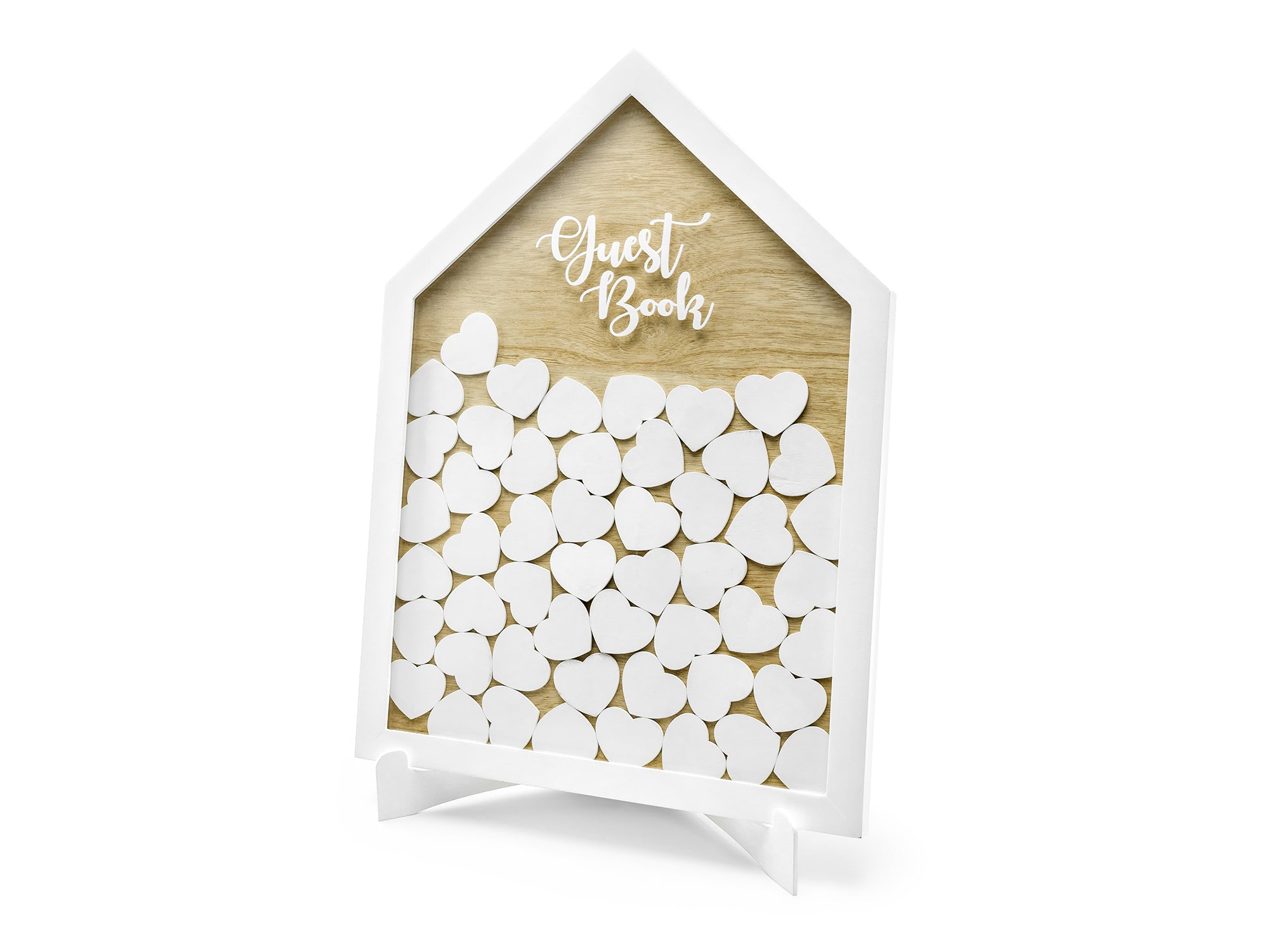 Wooden House Wedding Guest Book