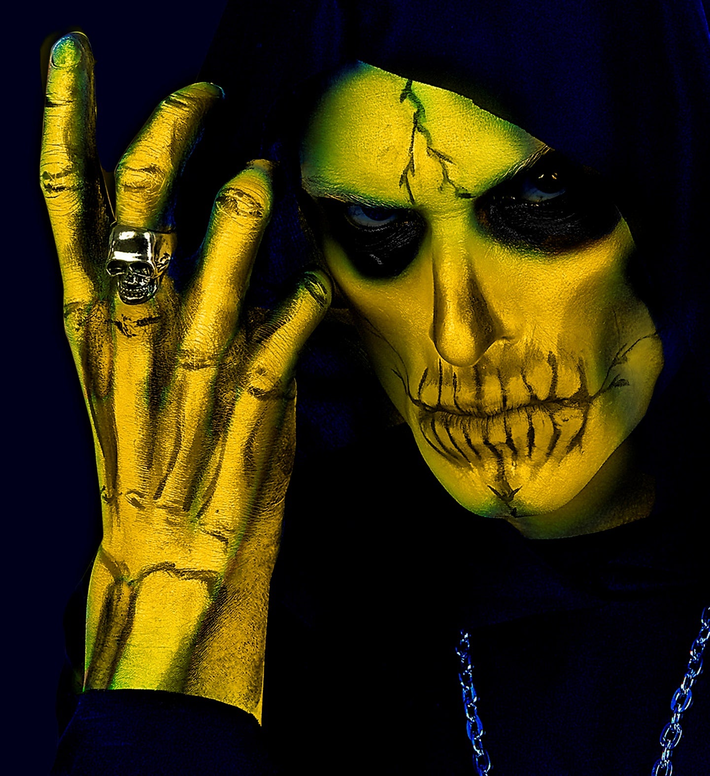 Neon Paint Aqua Face and Body Paint Yellow