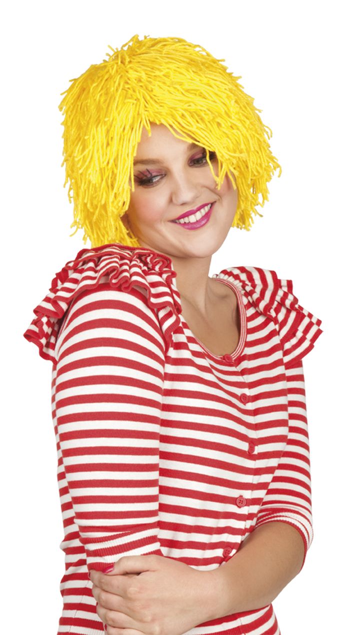 Yellow Rag Doll Wig