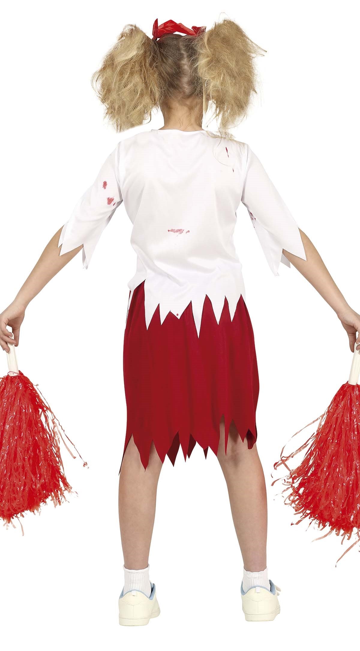 Zombie Cheerleader Costume Child back