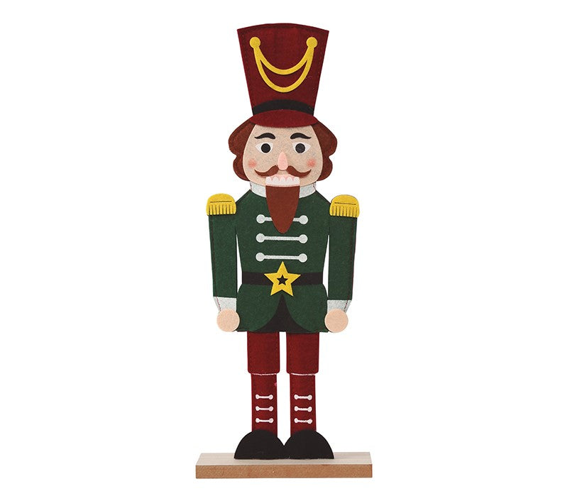 Wooden Felt Christmas Nutcracker Soldier