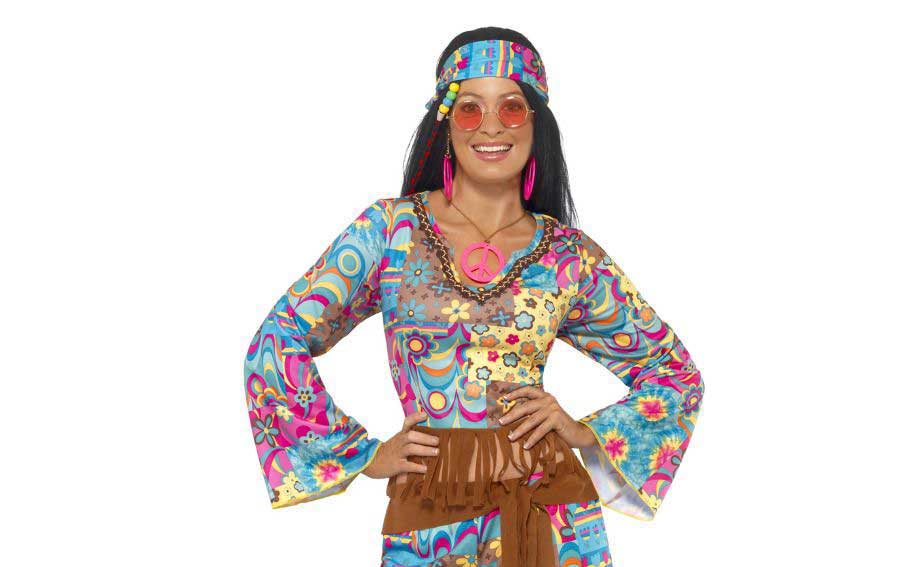Hippy-Flower-Power-Ladies-Costume-Adult