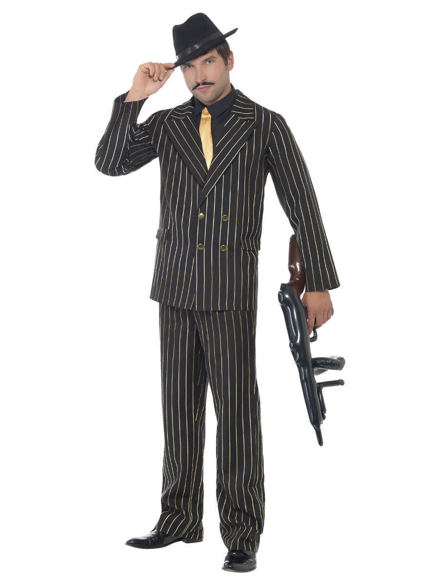 1920's Gold Pinstripe Gangster Costume