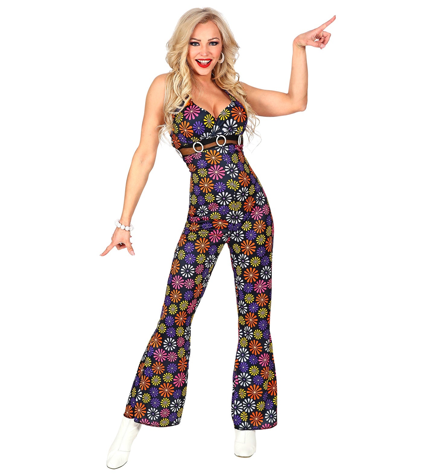 1970's Disco Flowers Costume Ladies