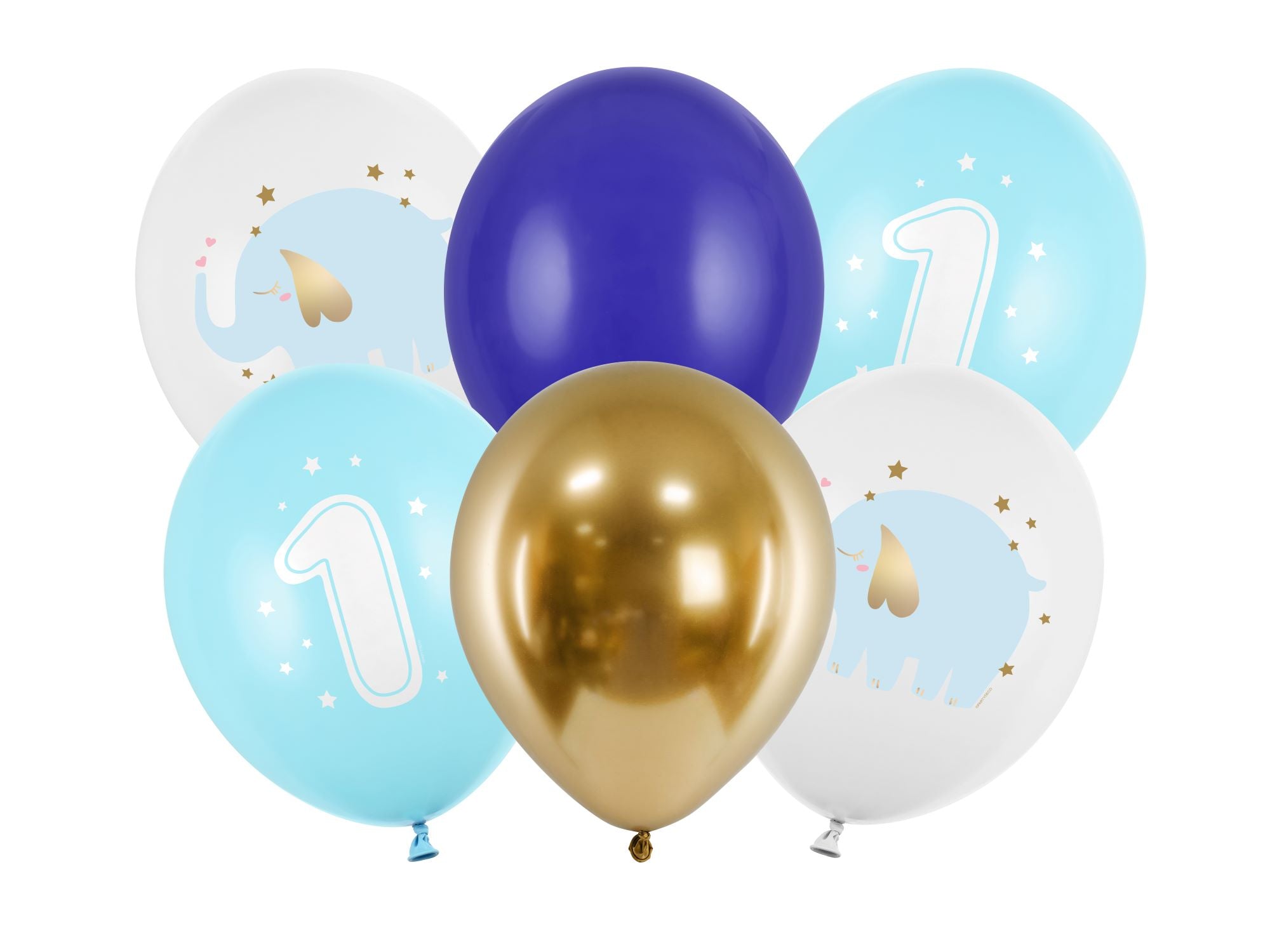 1st Birthday Party Balloons Blue