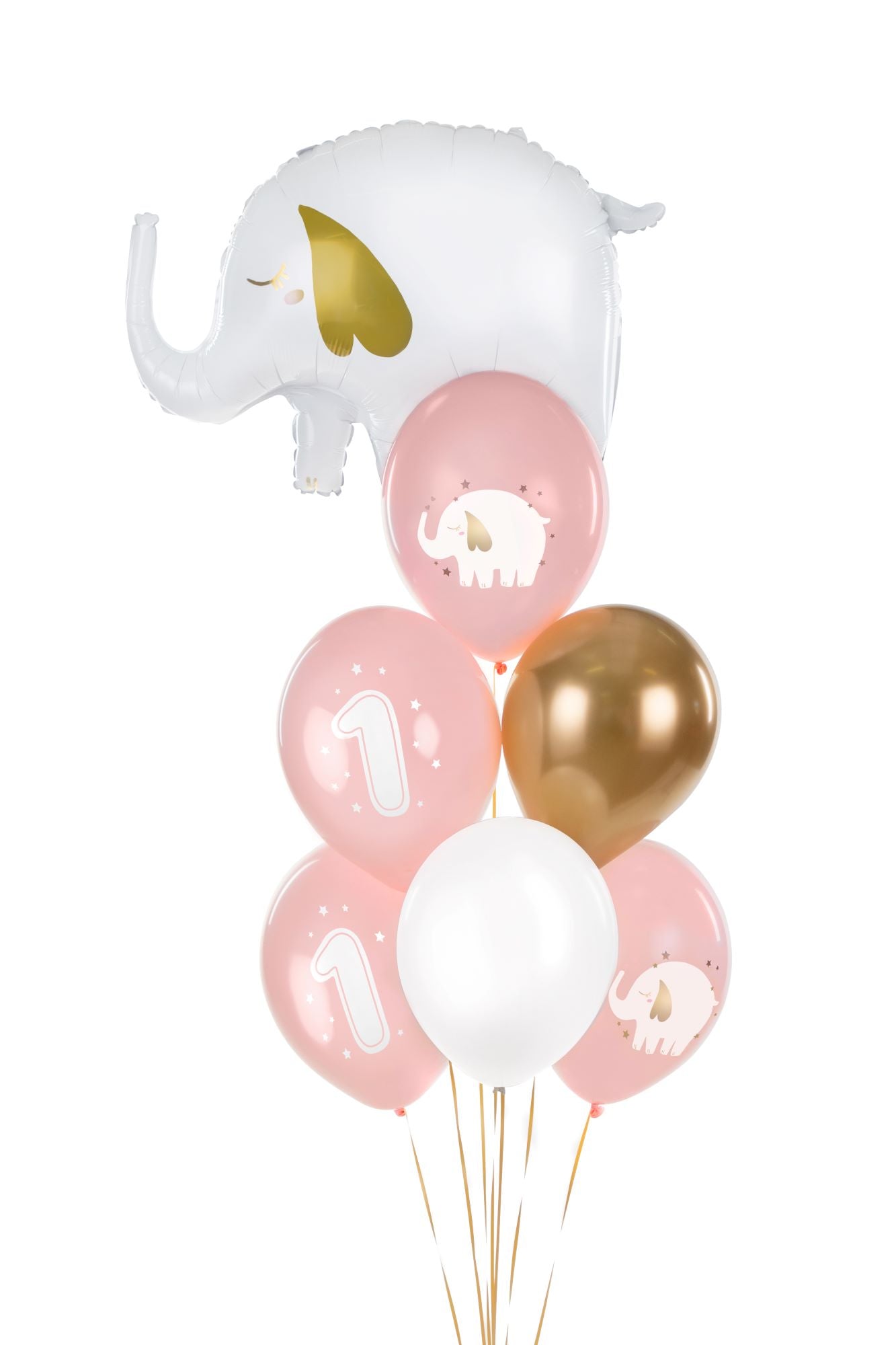 1st Birthday Party Balloons Pink