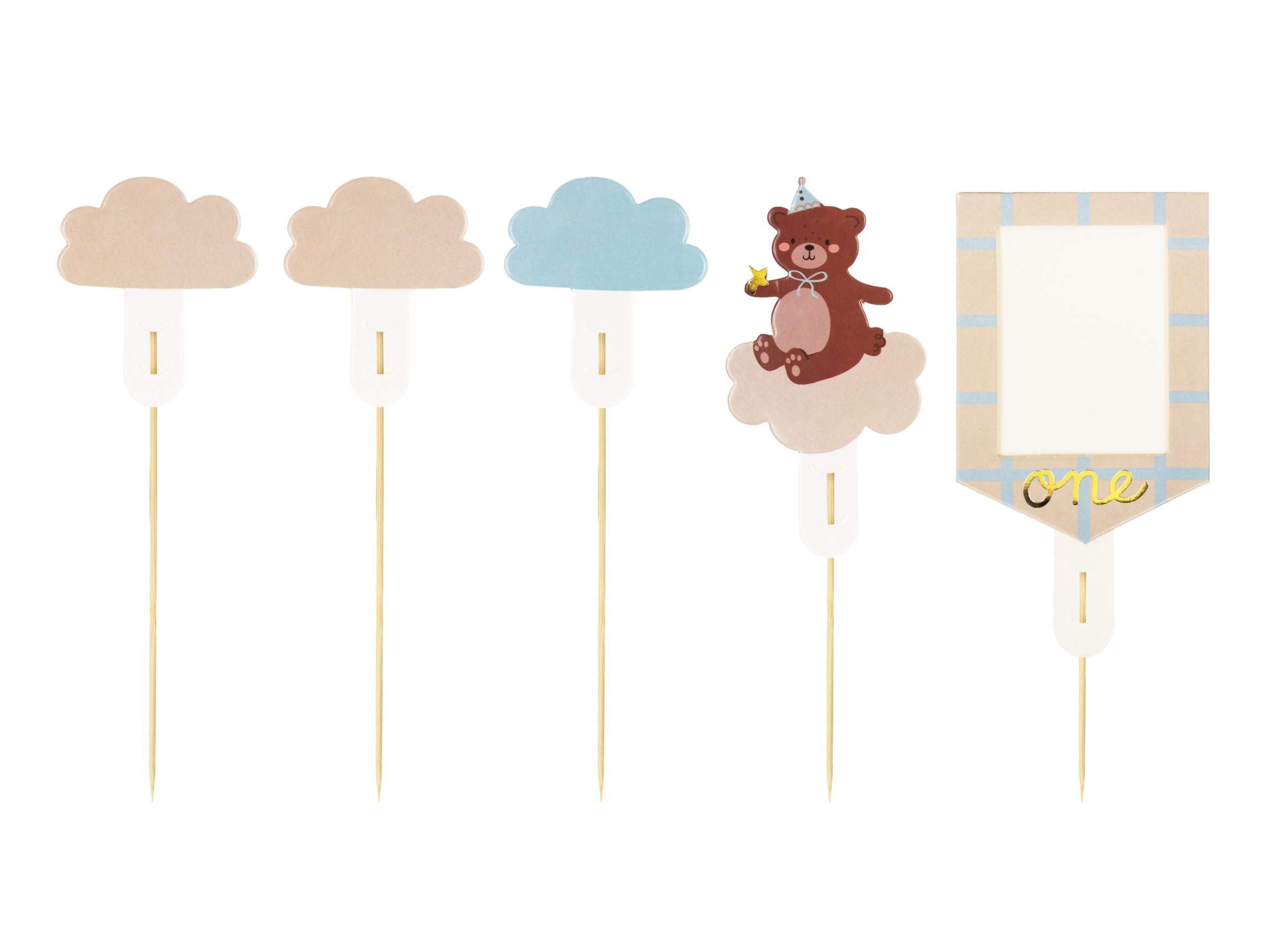 1st Birthday Teddy Bear Cake Toppers party supplies