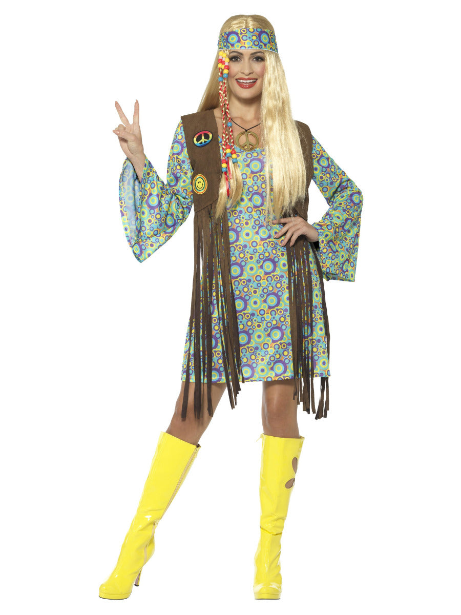 Plus Size Fringe Hippie Costume for Women