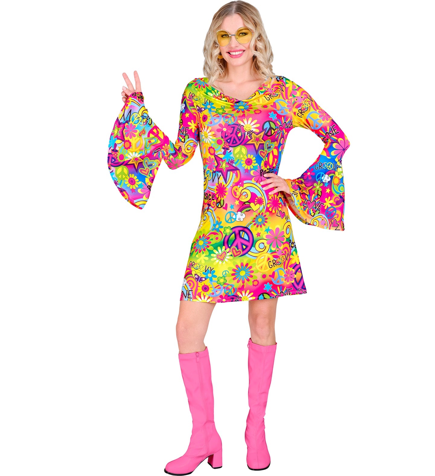 60's Peace and Love Hippie Costume for women