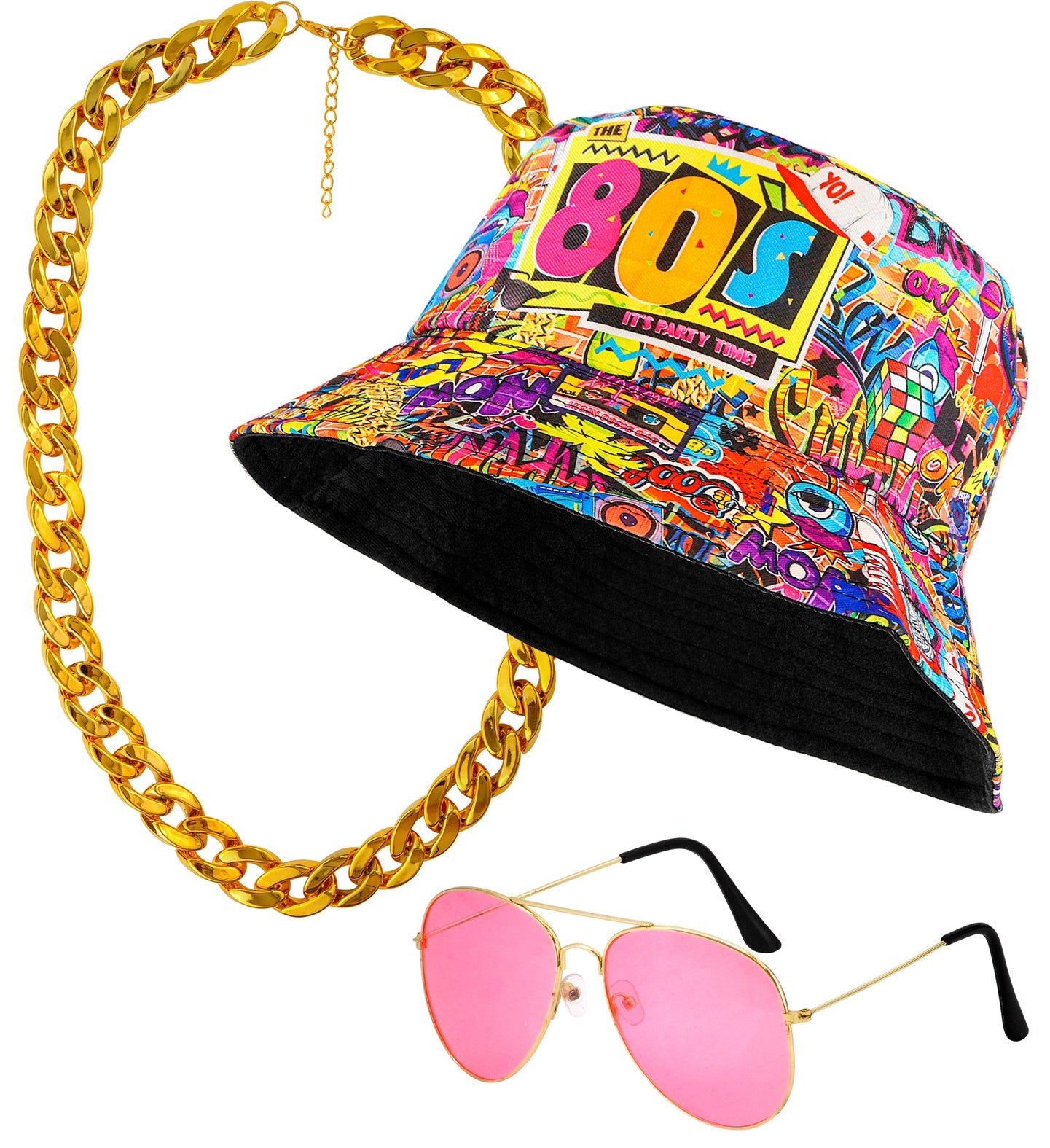 80's Funky Fashion Costume accessory Kit