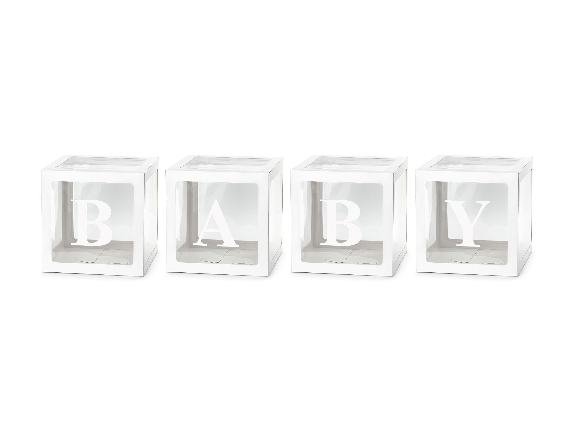 BABY Balloon Cube Boxes White
