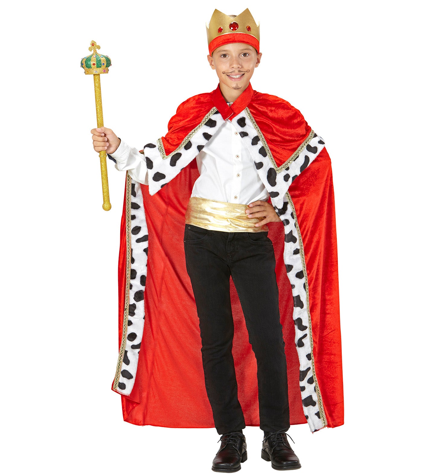 Child's Biblical Royal King Boys Costume Red