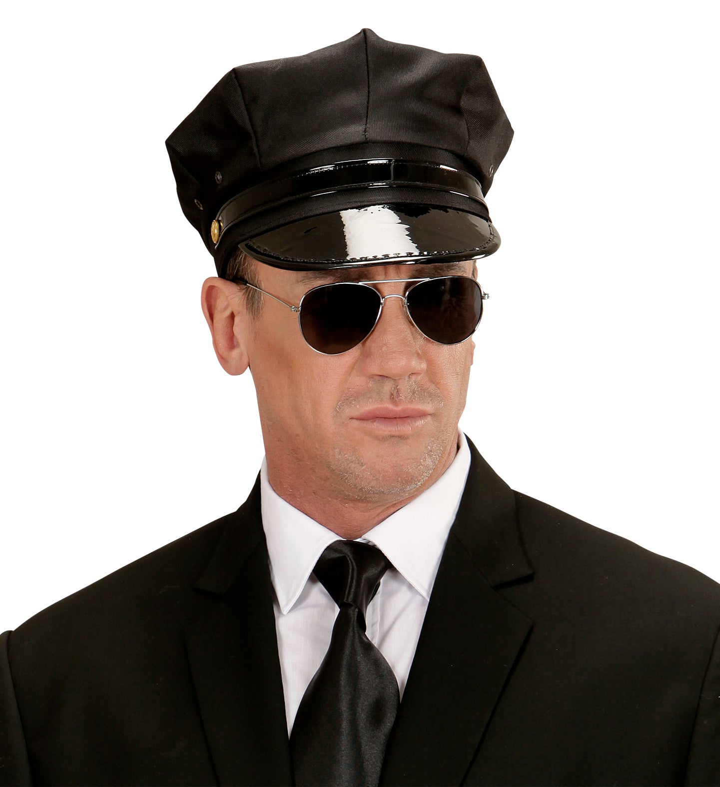 Black Chauffeur Hat